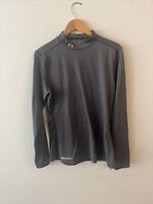 Under Armour Shirt Mens XLarge Gray Mock Turtle Neck Coldgear Fitted Compression, used for sale  Shipping to South Africa