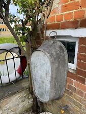 Vintage galvanised tin for sale  Shipping to Ireland