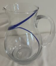 pier 1 swirline cobalt blue Pitcher for sale  Shipping to South Africa