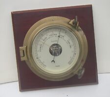 Used, Nauticalia Brass Porthole Barometer on Wooden Back for sale  Shipping to South Africa