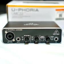 Usado, Interface de áudio Behringer U-Phoria UMC22 USB impedância: teste 1MΩ concluído comprar usado  Enviando para Brazil