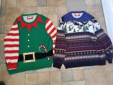 mens xmas christmas jumpers for sale  WORKSOP
