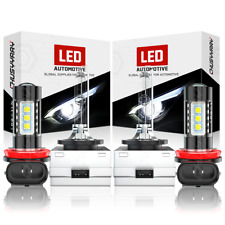 Kit combo de lâmpadas D1S+H11 6000K LED HID faróis de neblina 4x retorno grátis comprar usado  Enviando para Brazil