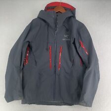 Used, Arc'teryx Men's Full Zip Soft-Shell Jacket Gray Red Pockets Logo L Windbreaker for sale  Shipping to South Africa