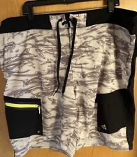 Shorts de prancha masculino LOCO SKAILZ 42 42x9 surf praia pesca oceano cinza swell comprar usado  Enviando para Brazil