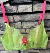 Sutiã semi Victoria's Secret muito sexy sem forro renda neon e rosa tamanho 32DD comprar usado  Enviando para Brazil