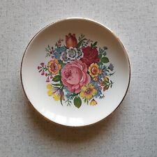 Vintage floral plate for sale  CHIPPENHAM