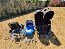 Used, Britax B-Agile Double buggy pram pushchair twin for sale  THATCHAM