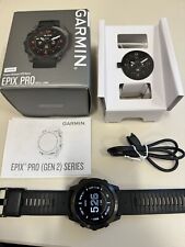 Reloj GPS Garmin epix Pro (Gen 2) edición zafiro - gris carbono/negro, 51 mm segunda mano  Embacar hacia Argentina