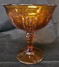 Amber glass candy bowl for sale  Shipping to South Africa