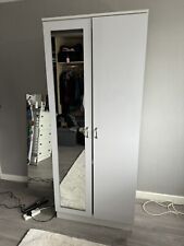 White wardrobe mirror for sale  MANCHESTER