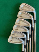 Used Adams Idea PRO Forged Iron Set (5-PW) Steel Black Gold Stiff Flex Shaft for sale  Shipping to South Africa