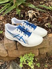 Tênis ASICS masculino EUA 14 GEL-GAME 8 1041A326 branco azul com cadarço comprar usado  Enviando para Brazil