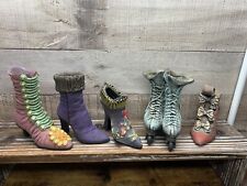 Estatuetas de sapatos vintage vitorianas patins saltos com cadarço comprar usado  Enviando para Brazil