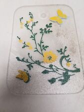 Floral tempered glass for sale  Glenwood