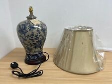 Blue ceramic lamp for sale  STOCKPORT