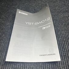 🔥🔥🔥Sistema de Subwoofer Yamaha YST-SW012 Apenas Manual de Instruções do Proprietário comprar usado  Enviando para Brazil