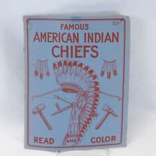 Famosos Chefes Indígenas Americanos Read & Color Eukabi 1951 Eugene Bischoff Art comprar usado  Enviando para Brazil