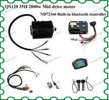 Usado, Kit de motor QS120 2000W 70H BLDC mid drive + controlador Fardriver ND72360 para ATV. comprar usado  Enviando para Brazil