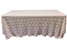 Used, EXQUISITE Hand-Crocheted ANTIQUE Bed Coverlet/Tablecloth Ivory 106” X 90” Spread for sale  Shipping to South Africa
