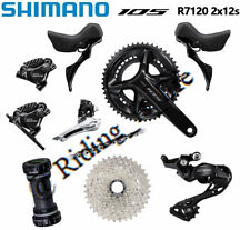 Novo conjunto de freio hidráulico Shimano 105 R7100/R7120 2x12 24 velocidades grupo estrada completo comprar usado  Enviando para Brazil