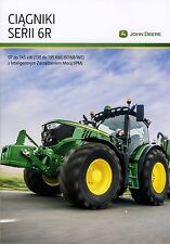 John Deere 6R 12 / 2015 catalogue brochure tracteur Traktor tractor na sprzedaż  PL