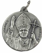 Medalha religiosa vintage católica 1983 Papa João Paulo II tom prata comprar usado  Enviando para Brazil