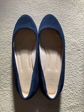 Navy suede shoes for sale  MALVERN