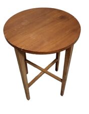 Retro Teak Round Folding Table Vintage Mid Century Side table  for sale  Shipping to South Africa