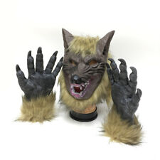 Máscara de lobo terror máscara látex festa de carnaval cosplay fantasias de Halloween adereço, usado comprar usado  Enviando para Brazil