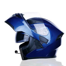Usado, Capacete DOT azul motocicleta Bluetooth modular viseira dupla flip up capacete facial completo comprar usado  Enviando para Brazil