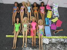 Lote de 9 muñecas Barbie con trajes de baño y accesorios colección Mattel segunda mano  Embacar hacia Argentina