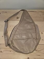 Ameribag Healthy Back Bag Leather Taupe/Tan 18", used for sale  Shipping to South Africa