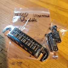 Used 20s Chrome Les Paul Jr Wraparound Guitar Bridge Stoptail Adjustable for sale  Shipping to South Africa