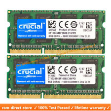 CRUCIAL DDR3L 8GB 16GB 32GB 1600 MHz PC3-12800 Laptop Memory RAM SODIMM 204-Pin for sale  Shipping to South Africa