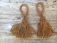 Gold beaded tassels for sale  Nevada City