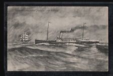 Postal barcos, artistas, vapor rápido de salón Victoria, pequeño formato, usado segunda mano  Embacar hacia Argentina