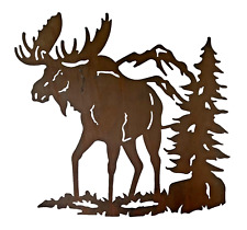 Brown moose metal for sale  Shipping to Ireland