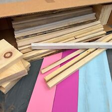 Assorted Wood Pine Scrap Blanks Unfinished for DIY Crafts. Variety Pack. for sale  Shipping to South Africa