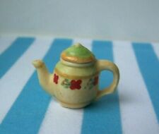 Used, DOLLS HOUSE, TEAPOT, 16TH, ART-DECO, FLORAL, ARTISAN, POTTERY, MINIATURE for sale  THORNTON-CLEVELEYS