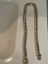 miami cuban link 14k solid gold for sale  Buffalo
