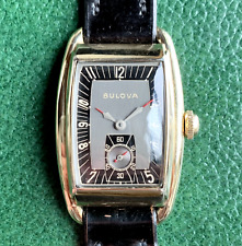 Reloj Bulova Ambassador "C" 10AE 1939 21 joyas esfera negra barril Art Deco, usado segunda mano  Embacar hacia Argentina