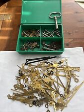 Used, old vintage antique clock keys And New Hands Job Lot for sale  Shipping to South Africa