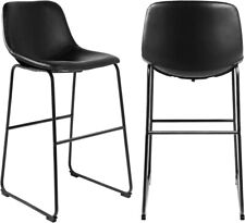 Used, Bar Stools Set of 2 PCS Soft Faux Leather, Industrial Pub Barstools RFIVER for sale  Shipping to South Africa