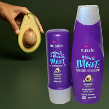 Aussie Miracle Moist 3 Minute Condicionador Profundo Abacate 8 oz + Condicionador 12 oz comprar usado  Enviando para Brazil