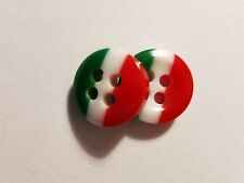 Bottoni tricolore fori usato  Napoli