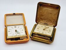 Vintage travel clocks for sale  LEICESTER