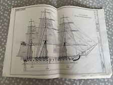 Used, U.S.S. CONSTITUTION Sail Plans Cross Sections Used 1990’s Paper Copy for sale  Shipping to South Africa