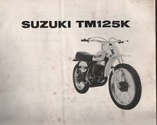 Suzuki tm125k parts for sale  SOUTHAMPTON