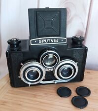 SPUTNIK Soviet 6x6cm GOMZ LOMO Vintage Stereo 3D Camera 120 Roll Film w/Case for sale  Shipping to South Africa
